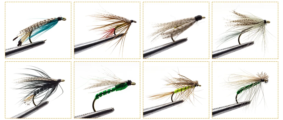 Moscas para Truta Molhado Seco Mosca Pesca Moscas Isca Conjunto Voar Amarrando Material Mão Amarrada Nymph Pike 225 Pçs 22 isca conjunto voar amarrando material molhado mão