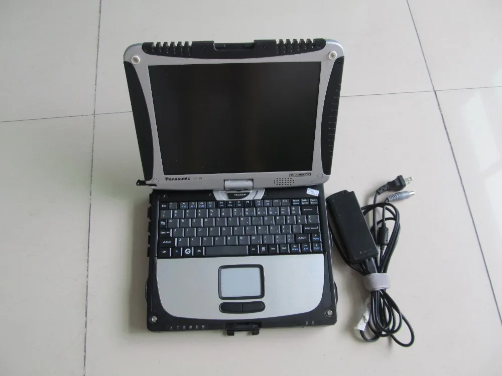  auto diagnostic laptop toughbook cf-19 computer touch screen with hdd for mb star c3 c4 c5 for bmw 