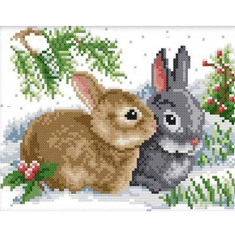 

FULL diamond painting cross stitch kits 3d diy Diamond embroidery mosaic pattern Cute rabbit animal picture wall sticker gift
