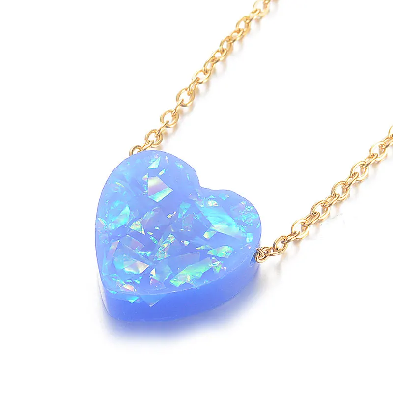 Collar con colgante en forma de corazón para mujer, 6 colores, 12 mm, 2025_voghion.com
