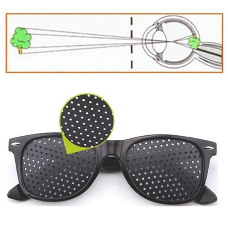 YOOSKE Anti-myopia Pinhole Glasses Pin hole Sunglasses Eye Exercise Eyesight Improve Natural Healing vision Care Eyeglasses sunglasses for women