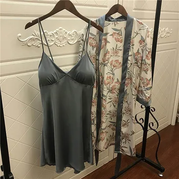 

2020 women robe set femme sleep lounge robe & gown sets home clothing underwear nightwear sleepwear pajamas