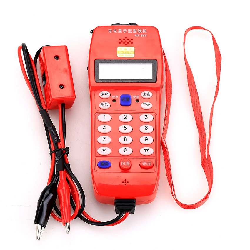 KELUSHI высокое качество NF-866 телефон телекоммуникационный волоконно-оптический инструмент проверка телефона DTMF Определитель номера автоматическое обнаружение