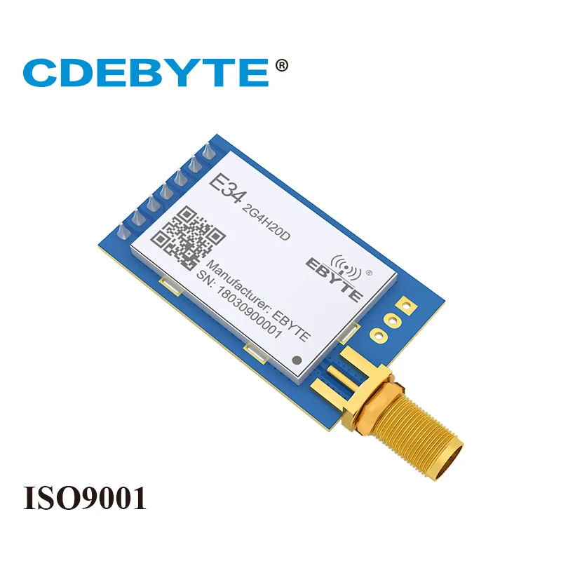 E34-2G4H20D частота скачка UART nRF24L01P 2,4 ГГц 100 мВт SMA антенна IoT uhf беспроводной приемопередатчик nRF24L01+ PA 2,4g rf модуль