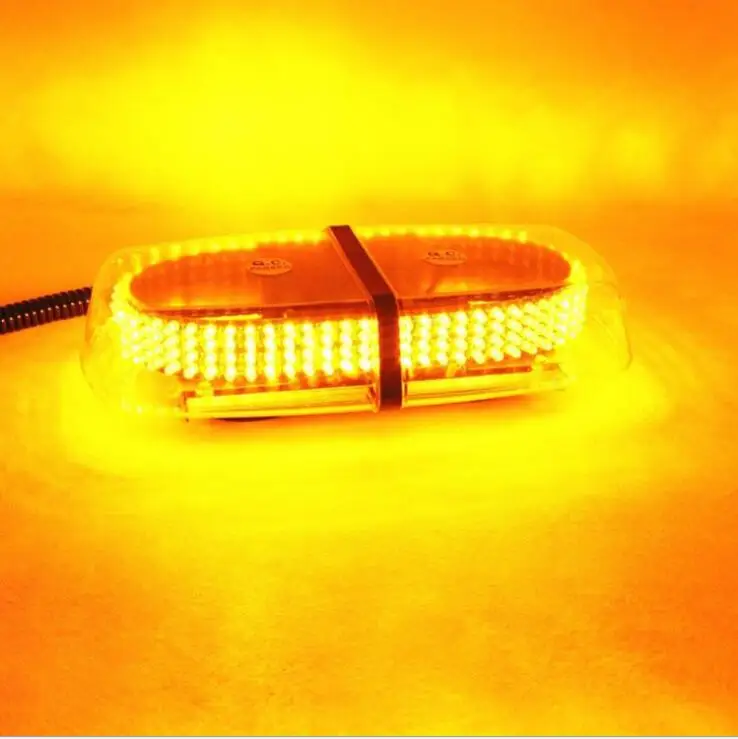 240 LED Amber Emergency Hazard Warning LED Mini Bar Strobe Light w