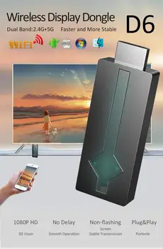 

High Quality HDMI Dongle 5G MiraScreen Wireless WiFi Display Receiver 1080P HD TV Stick Miracast Airplay Mirroring
