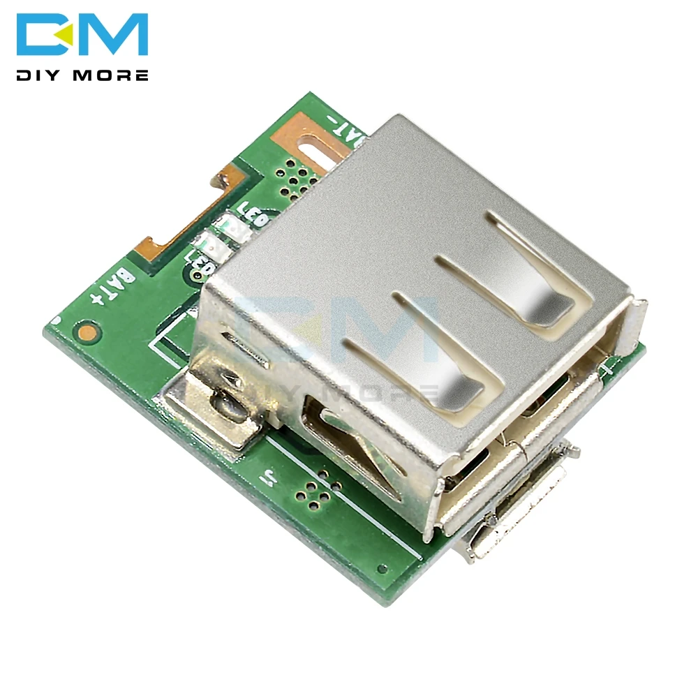 

2PCS 5V Step Up Power Supply Module Lithium Battery Charging Protection Board Boost Converter LED Display MICRO USB DIY Charger