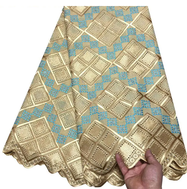 

2019 African Lace Fabric Embroidered Swiss Voile Lace In Switzerland Nigerian Lace Fabric Dry Cotton Lace Fabric BK024