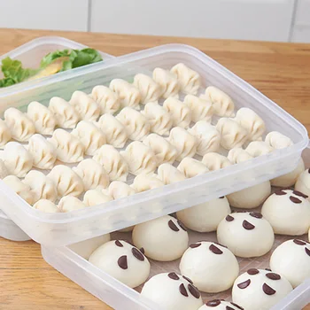 

Dining Kitchen Large Storage Food-grade Dumpling Box Non-stick Tray Container