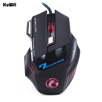 

Professional Wired Mouse 7 Buttons 5500DPI LED Optical Gaming Mouse USB Cable Computer Mouse Gamer Mice for Desktop/Laptops