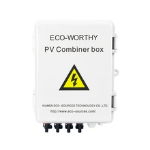 4-String PV Solar Combiner Box 40A Total input current 12A circuit breaker Home