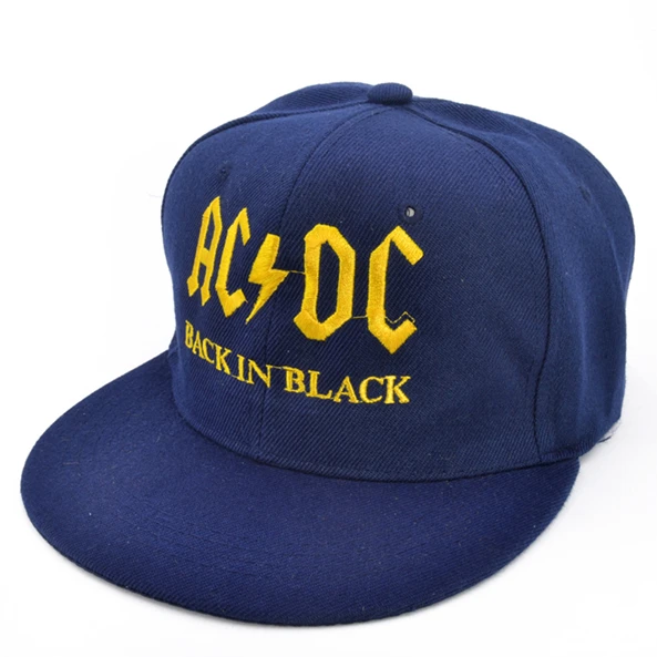 Новинка, AC/DC, бейсбольная кепка, рок, хип-хоп кепка, мужская, acdc, snapback, шапка с вышивкой, надпись, повседневная, DJ, рок Кепка