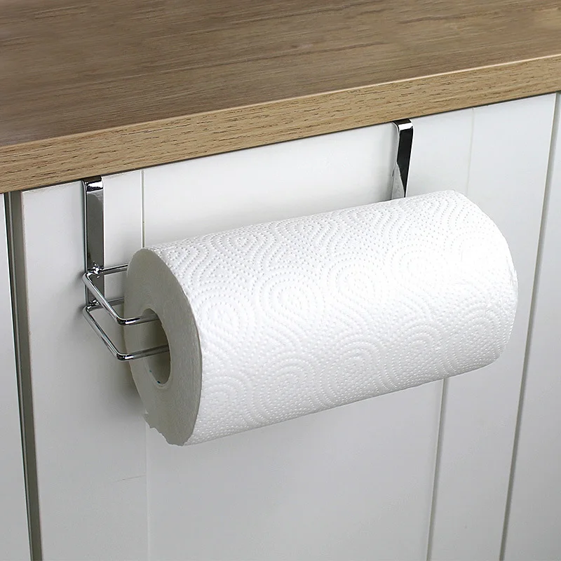 Creative Kitchen Roll Holder-A Roll Holder Hanging Without Punching Stainless Steel roll Holder,