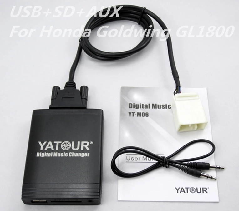 Yatour Car Audio Mp3 Player For Honda Goldwing Gl1800 Usb Sd Aux