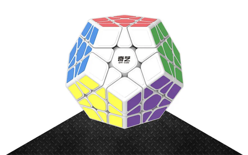 Магический куб-мегаминкс 12 Сторон без наклеек Dodecahedron профессиональная скорость твист волшебный куб головоломка игрушки для детей и взрослых - Цвет: Белый