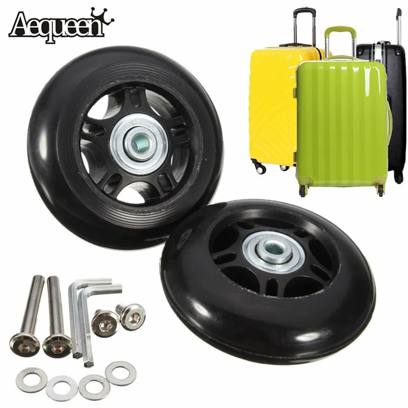 1 Pair Suitcase Wheels Repair Replacement Parts for Luggage 40 Wrench