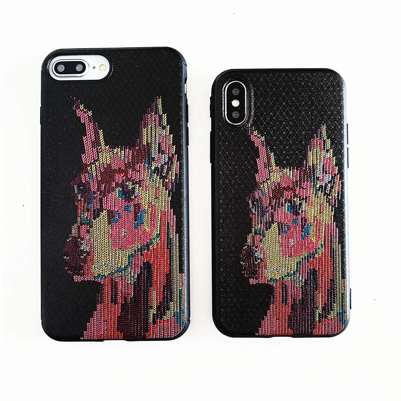

3D Emboss Case For iPhone X XS Max XR Cartoon dog Phone Case For iPhone 6 6S plus 7 7plus 8 8plus soft TPU Cover