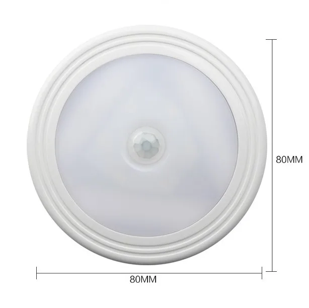 

LED Under Cabinet Lights Wireless PIR Auto Motion Sensor Infrared Night Light Battery Powered Touch Switch Stair Wardrobe Lamp