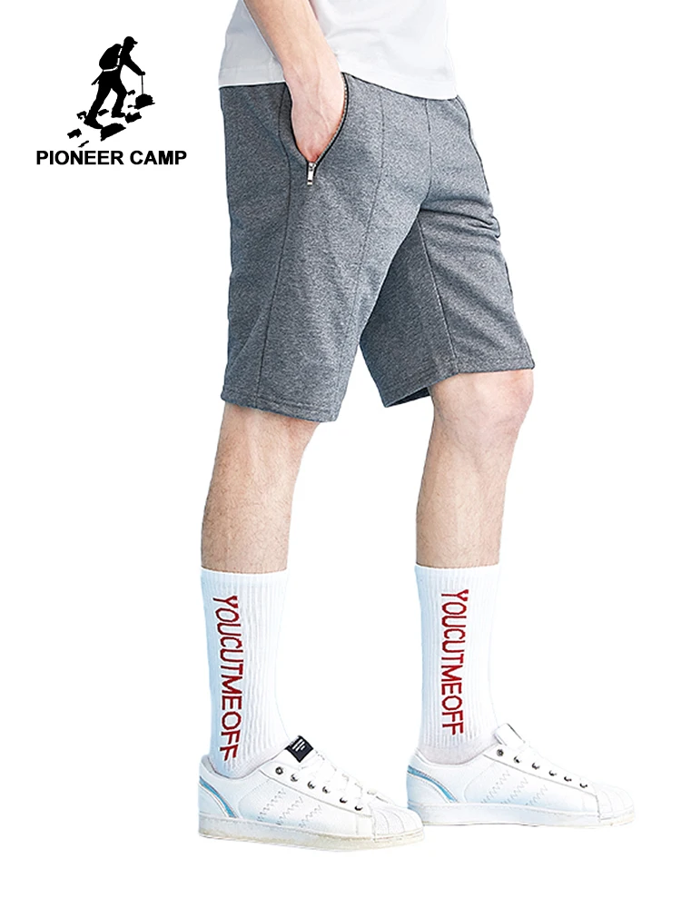 

Pioneer camp new summer shorts men brand clothing casual knitted shorts male solid cotton quality bermuda short pants ADK802135