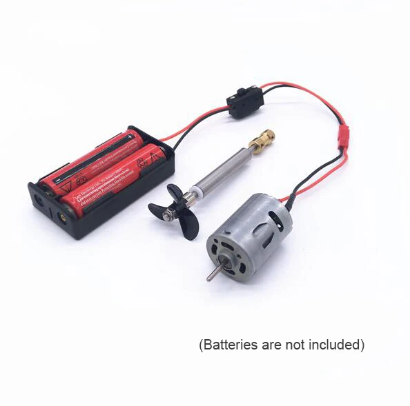 

380 Motor With Drive Shaft Propeller Battery Box Set For DIY Remote Control Boat Model 7.2V