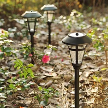 Нержавеющая сталь Солнечный свет сад солнечной Мощность открытый Солнечный свет Стекло лампы для наружного Пейзаж Двор Палуба Путь