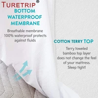 Waterproof Mattress Protector: Cotton Terry Crib Bed Cover