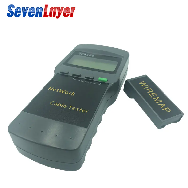 SC8108 Portable LCD Network Tester Meter&LAN Phone Cable Tester & Meter With LCD Display RJ45