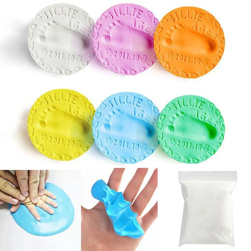 Baby Playdough Infant Care Air Drying Soft Clay Baby Handprint