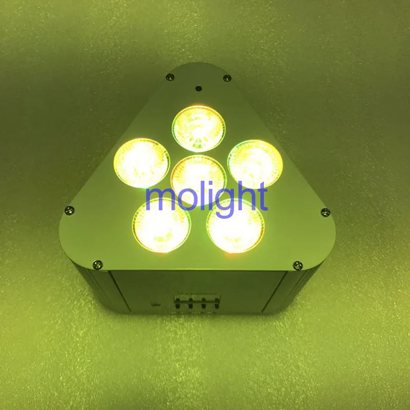 Беспроводный светодиодный сценический светильник на батарейках Uplight 6*18 Вт с Wi-Fi и IRC пульт дистанционного управления DJ подсветка RGBWA UV для свадеб