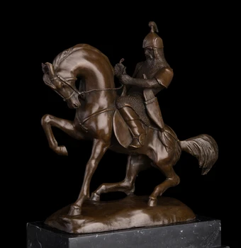 

Copper decoration Fine Buddha Brass Top Quality Bronze Sculpture of Roman Warriors statues Bronze with natural base maeble Home