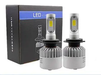 10 компл./лот 25 Вт 3000LM S2 2side COB комплект светодиодных фар Sinlge Beam модель Смешанная H1 H3