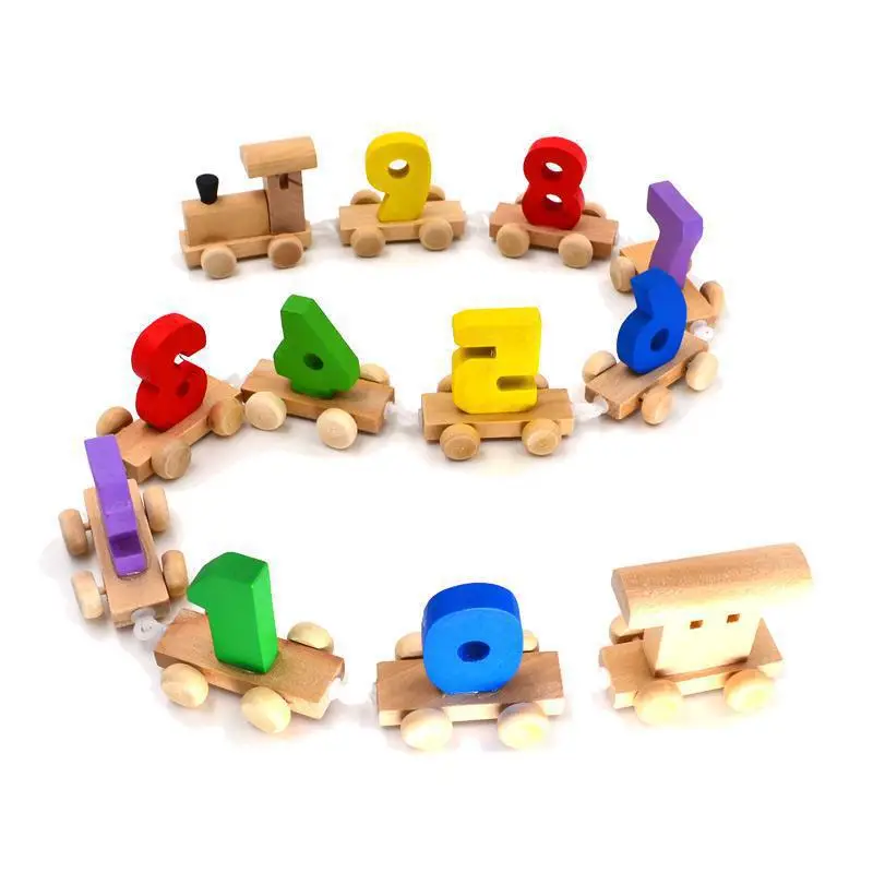 Marca bohs niños matemáticas educativos Matemáticas digital número tren juguetes para bebés brinquedos educativos, 1 Unidades = 12 unids