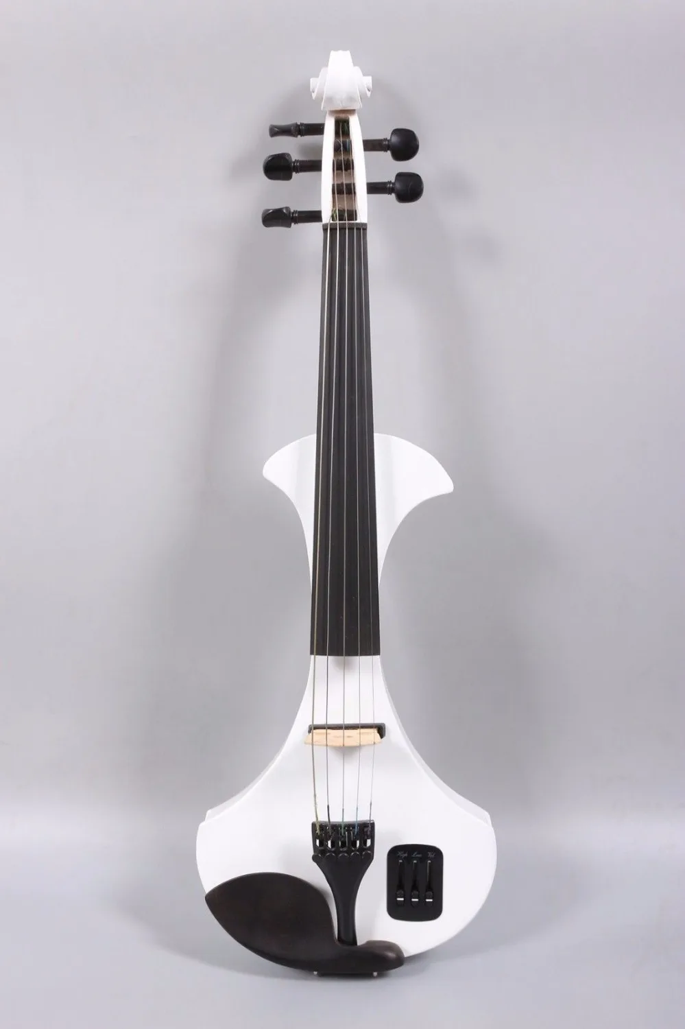 

4/4 Electric Violin 5 String Solid wood White Big Jack Powerful Sound #YZ06