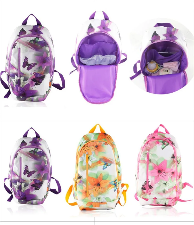 2018 New Summer Flower Printed Sports Backpack Multi-functional Shoulder Mommy Diaper Bags Mother and Child out Package05