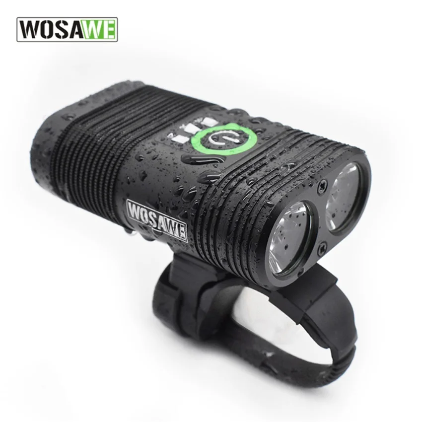 WOSAWE USB Rechargeable Bike Light LED Bicycle Headlight Waterproof MTB Mountain Road Bikes Cycling Safety for Commuting Riding