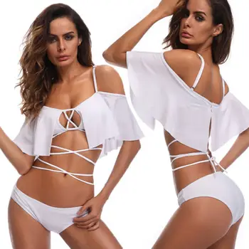 

New Women Bandage Bikini Low Waist Push Up Swimwear Swimsuit Bathing Suit Beach