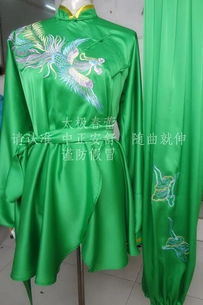 Customize Chinese wushu uniform Kungfu font b clothing b font Martial arts suit taolu outfit embroidered
