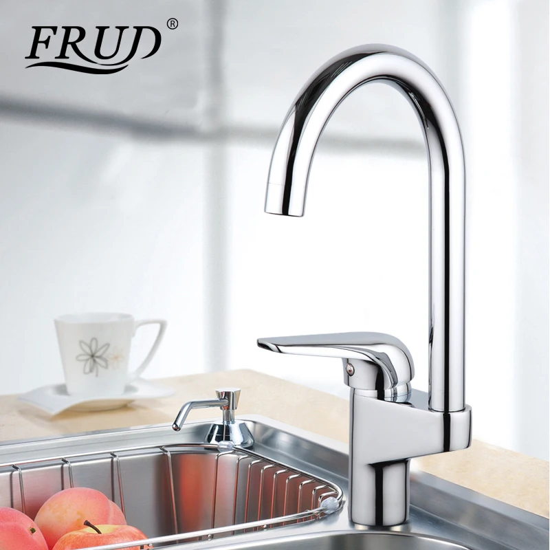 

FRUD Kitchen faucet Kitchen Mixer Cold and Hot Water Flexible Kitchen Sink Faucet Single Lever water taps robinet cuisine R41102