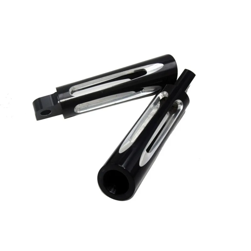 Black Deep edge cut footpegs shifter pegs for harley sportster XL 883 1200 IRON883 TOURING Dyna softail