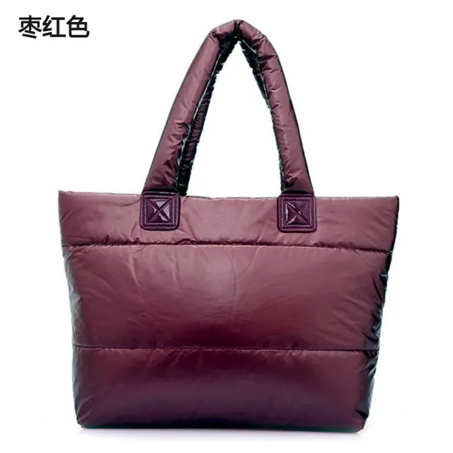 Winter cotton padded jacket bag down coat bag space cotton bag large