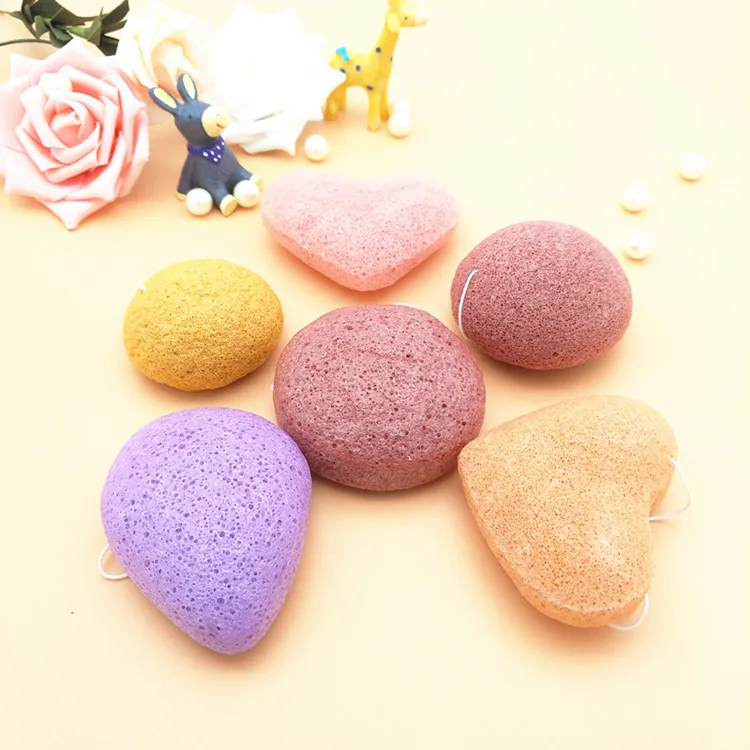 1 шт. губка для удаления макияжа Konjac косметическая очистки лица натуральный