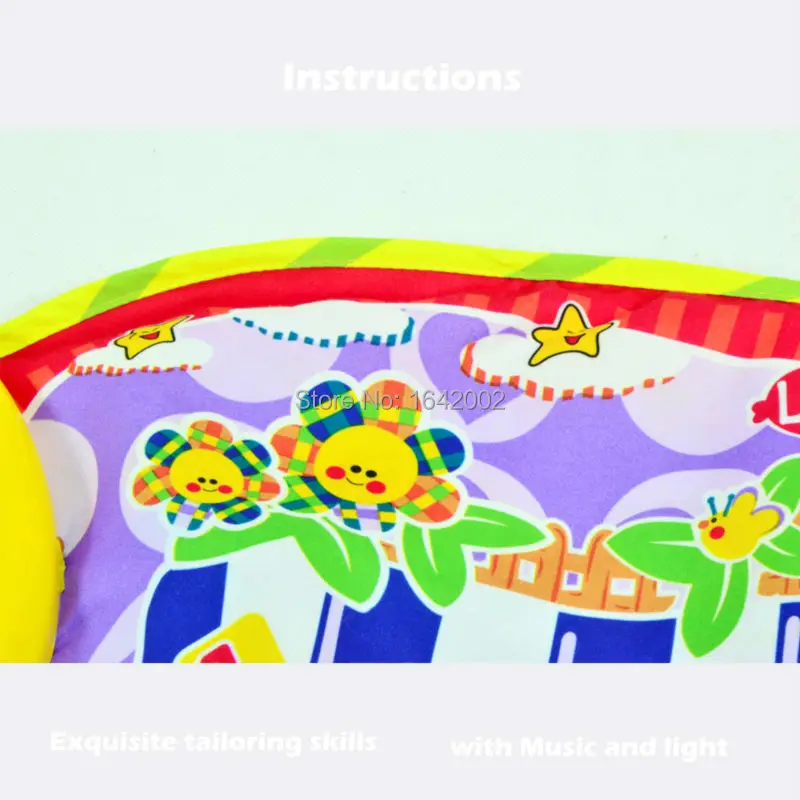 Фортепианной музыки дети играют ковер, мало рыбы игровой коврик для новорожденного ребенка, музыкальный коврик игровой ковер Развивающие