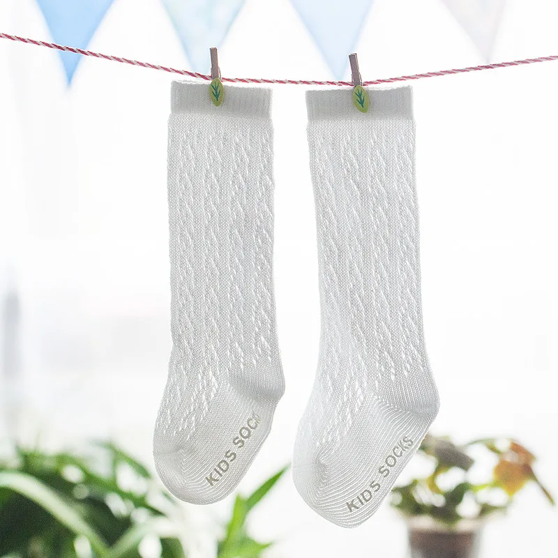 3 пар/лот, весенние дышащие хлопковые носки для маленьких девочек Нескользящие носки для маленьких девочек милые летние носки для маленьких девочек, CS.31 - Цвет: Белый