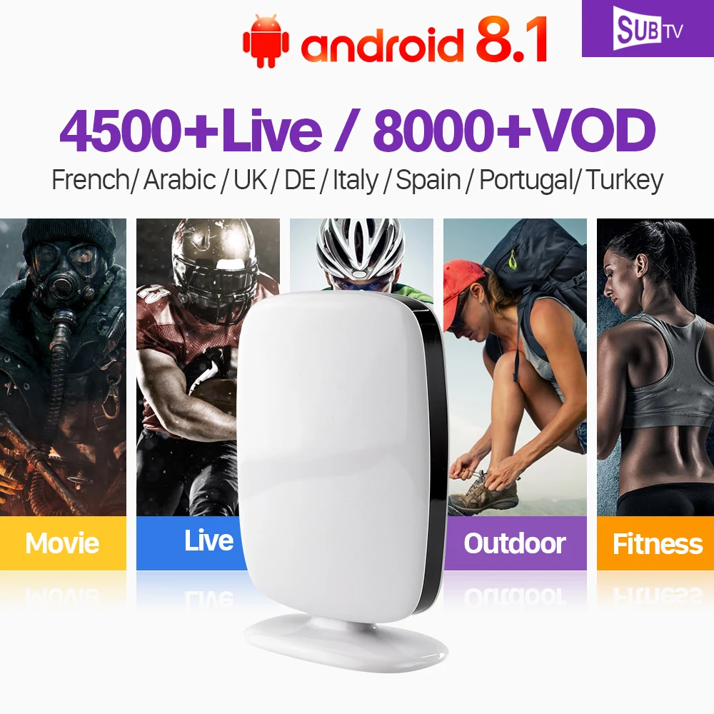 

1 Year SUBTV Leadcool R9 Box IPTV Subscription France Polish IPTV Code 4K FULL HD Android TV Box Portuguese Turkey Arabic IP TV
