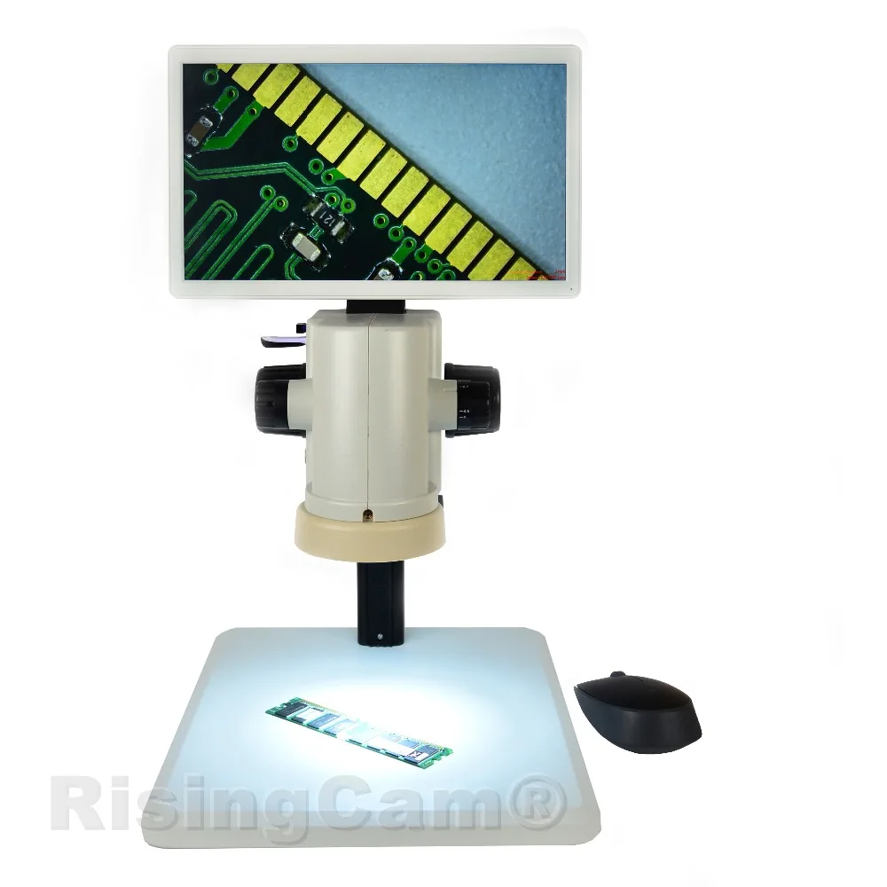 1080P 60fps Panasonic CMOS микроскоп камера 11,6 дюймов ЖК-экран цифровой видео зум стерео микроскоп