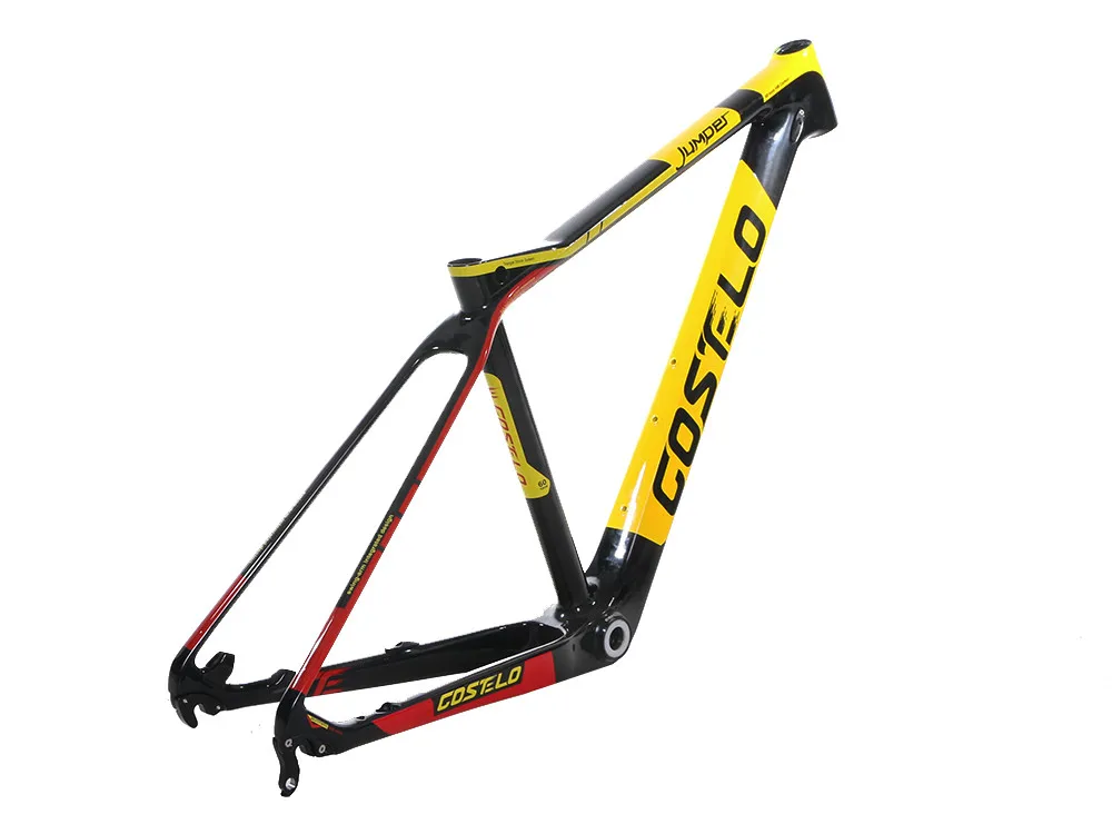 Excellent 2017 COSTELO Jumper 27.5 650B Mtb Mountain Bike Bicycle carbon frame headset clamp bici telai in carbonio velo race bicycle 2