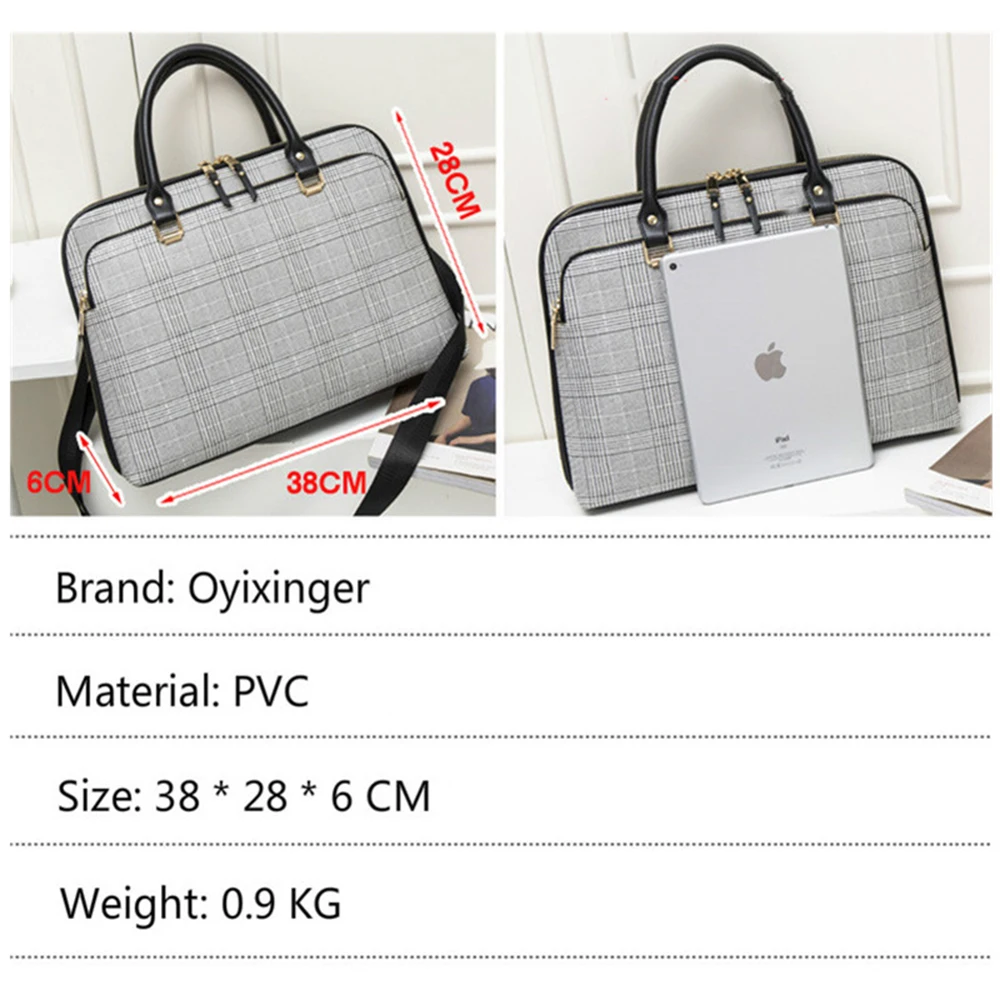 Женский портфель, тонкая деловая сумка 1" для ноутбука, компьютера, кожаная сумка, женская сумка через плечо, сумка-мессенджер