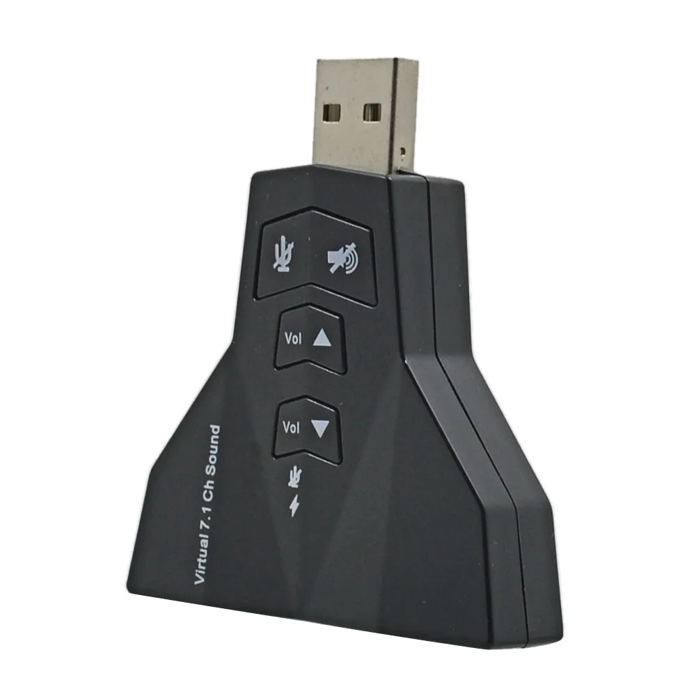 TISHRIC 7,1 USB звуковая карта Внешний микрофонный динамик для наушников 3,5 мм разъем для USB аудио адаптера интерфейс для ПК Mac ноутбука