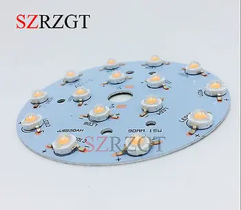 

1kit 15pcs 3w full spectrum led chip + lens + aluminum radiator DIY accessories