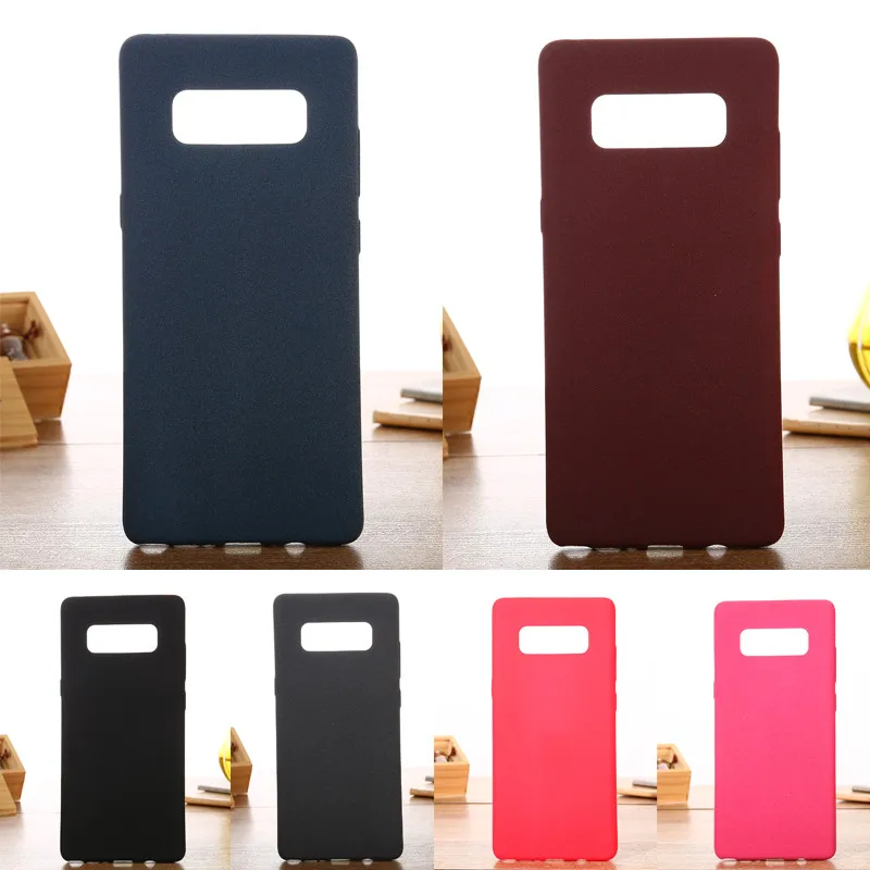 

For Samsung Note 8 N950F N950 Case Colored Plush Matte Feeling Silicone TPU Soft Back Cover Case for Samsung Galaxy Note 8 N9500